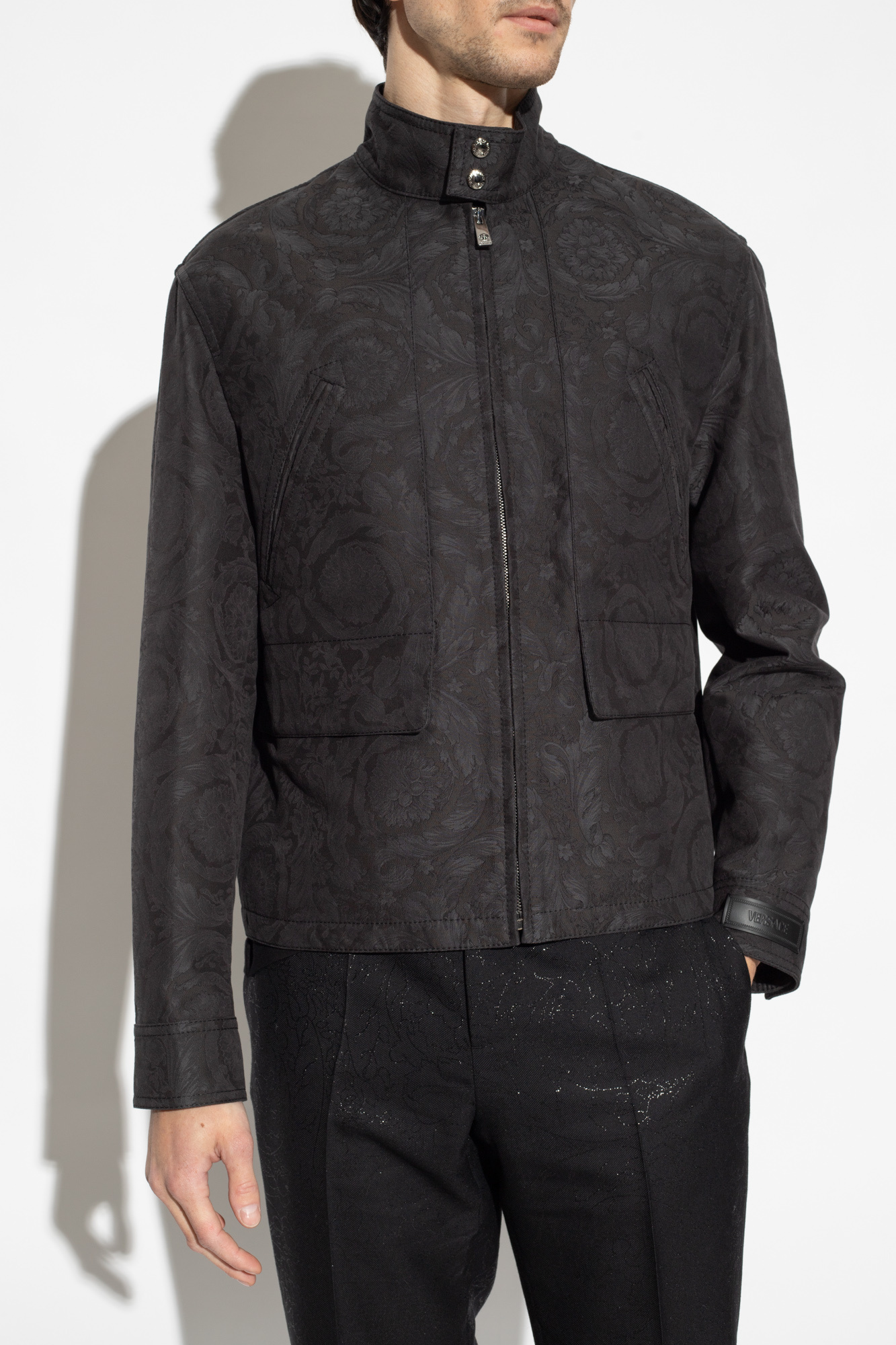 SchaferandweinerShops Ghana - Grey Jacket with Barocco